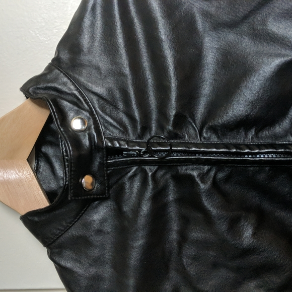ALDO Fitted Leather Jacket - Picture 4 of 10